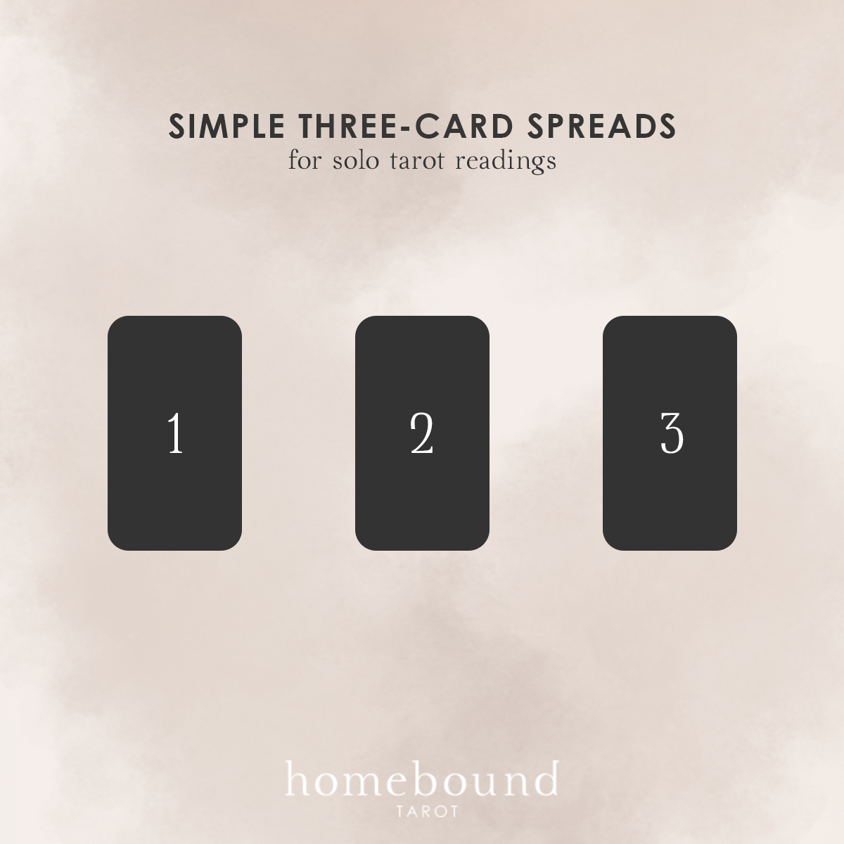 Simple Three-Card Spreads for Solo Tarot Readings – Homebound Tarot