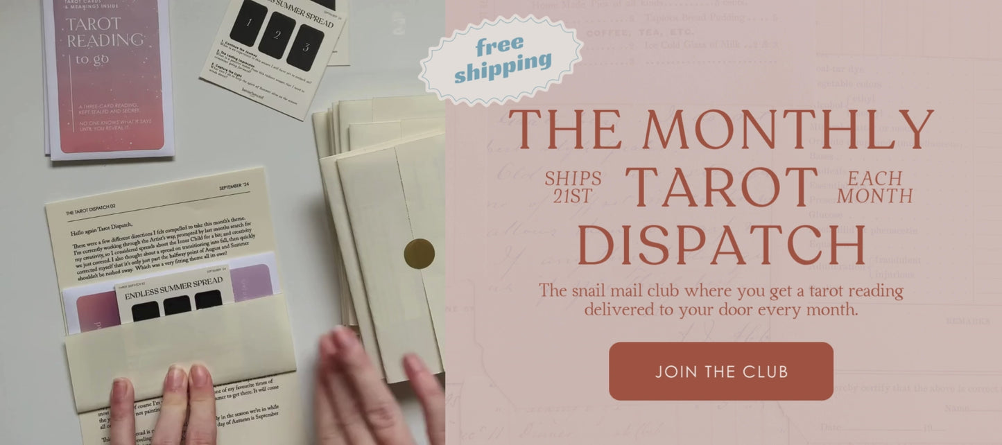 The Tarot Dispatch Monthly mail club